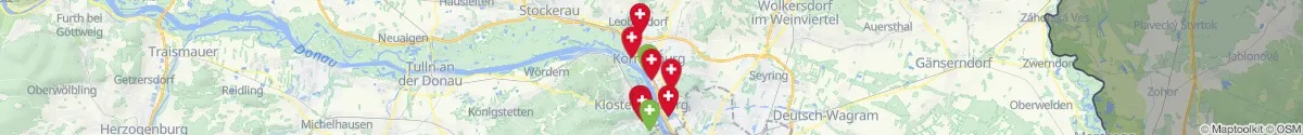 Map view for Pharmacies emergency services nearby Korneuburg (Korneuburg, Niederösterreich)